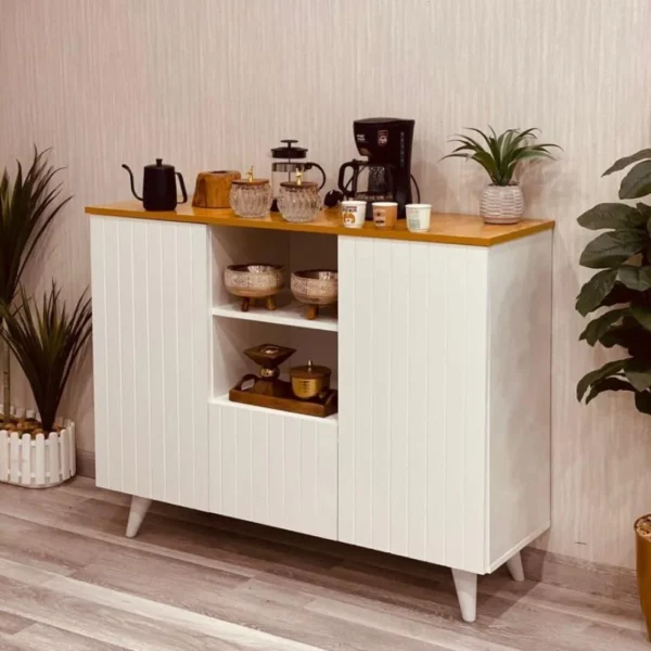 ركن قهوة خشب أبيض