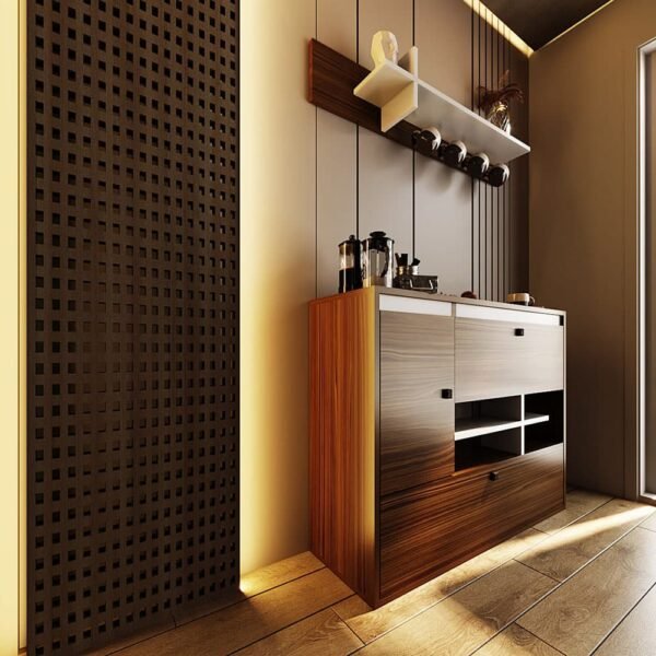 ركن قهوة مودرن بني وأبيض 2 ركن قهوة مودرن بني وأبيض 1